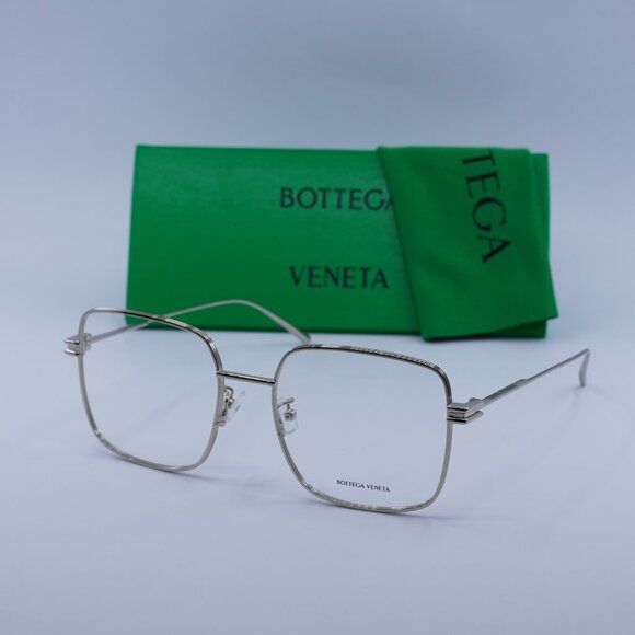 Bottega Veneta BV1049O 002 Eyeglasses Gold 56mm Square Frame - Picture 11 of 11